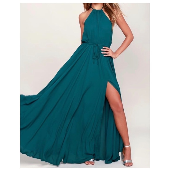 Lulus Dresses & Skirts - Lulus • Teal Green Maxi Flowy Dress